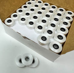 Stitchcraft prewound embroidery bobbins for commercial machines